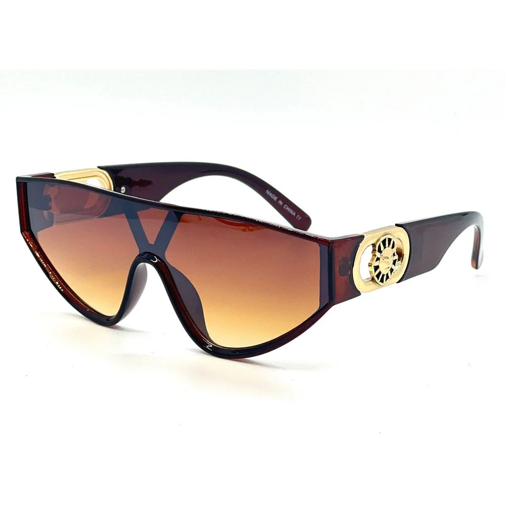 Men shield modern sunglasses thick rim visor futuristic large retro uv400 Lentes